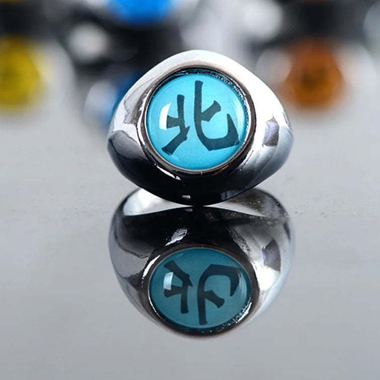 Japanese Anime Cosplay Luminous Ring Akatsuki Ladies Ring Men's Ring Accessories Props Finger Decoration Anillos Akatsuki Itachi