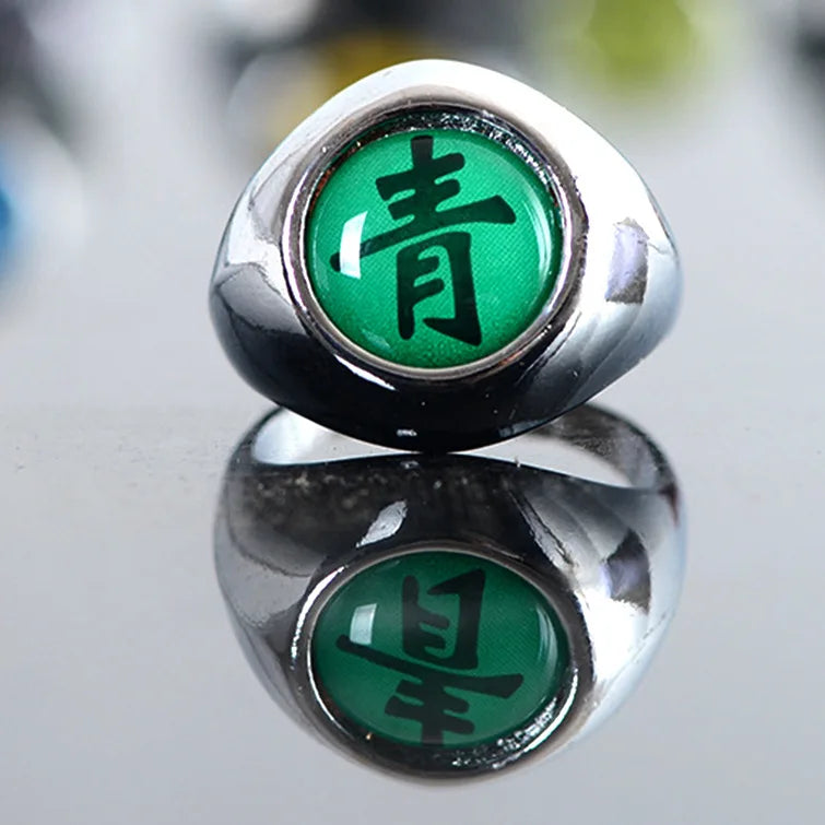 Japanese Anime Cosplay Luminous Ring Akatsuki Ladies Ring Men's Ring Accessories Props Finger Decoration Anillos Akatsuki Itachi
