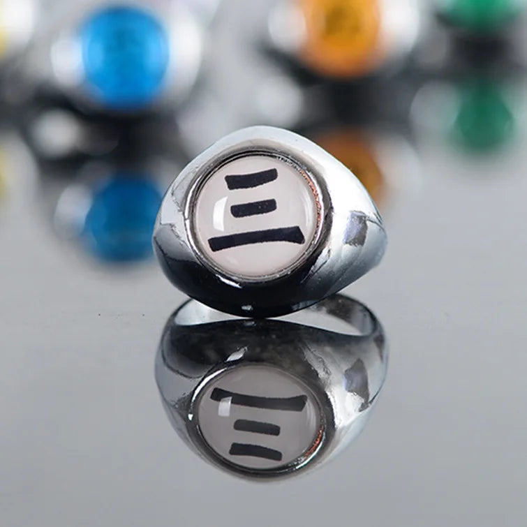 Japanese Anime Cosplay Luminous Ring Akatsuki Ladies Ring Men's Ring Accessories Props Finger Decoration Anillos Akatsuki Itachi