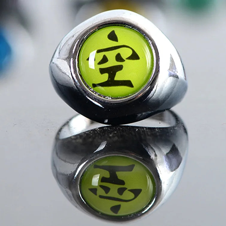 Japanese Anime Cosplay Luminous Ring Akatsuki Ladies Ring Men's Ring Accessories Props Finger Decoration Anillos Akatsuki Itachi