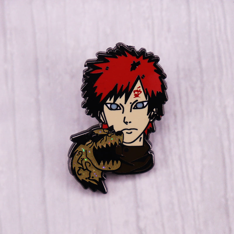 Gaara Enamel Pin Brooch Manga Badge Anime Lovers Addition