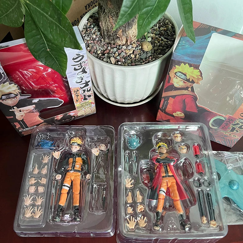 Anime Uzumaki Naruto Figure SHF Fairy Mode Cartoon NARUTO Shippuden 14cm Action Figure Model Joint Movable Toys Birthday Gifts