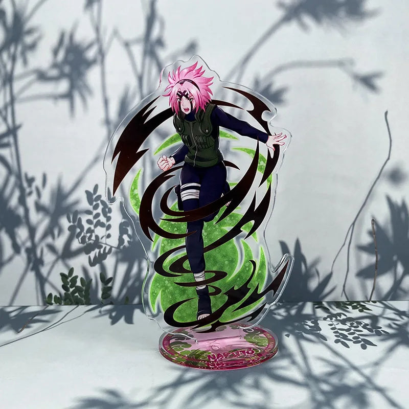 41Style Acrylic Stand Figure Hatake Kakashi Uzumaki Uchiha Sasuke Haruno Sakura Orochimaru Gaara 3D Model For Kid