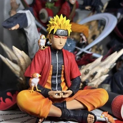15CM Shippuden Figure Anime Immortal Mode Uzumaki Figure Meditate Gk Statue Collection Figurines Model Gift Toys