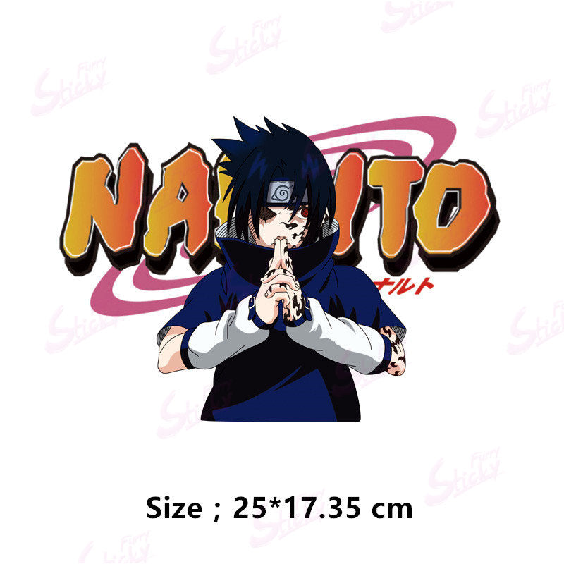 Cool NARUTO Poster Sticker Akatsuki Sasuke Anime Sticker Waterproof Sunscreen Laptop Window Trunk Sticker