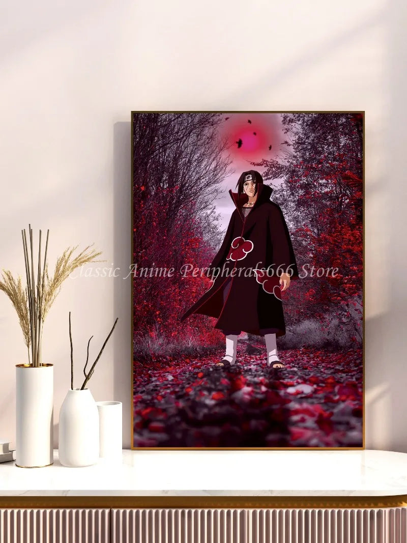 Naruto Anime Decoration Painting Naruto Kakashi Uchiha Itachi Xiao Organizes Posters, Entrance Paintings, Murals