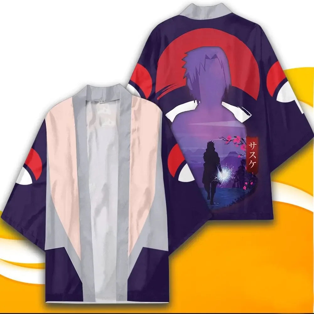 Naruto Anime Peripheral Set Yuori Kimono Jacket Naruto Li Locke Suit Bathrobe Two-Dimensional Cloak Pajamas