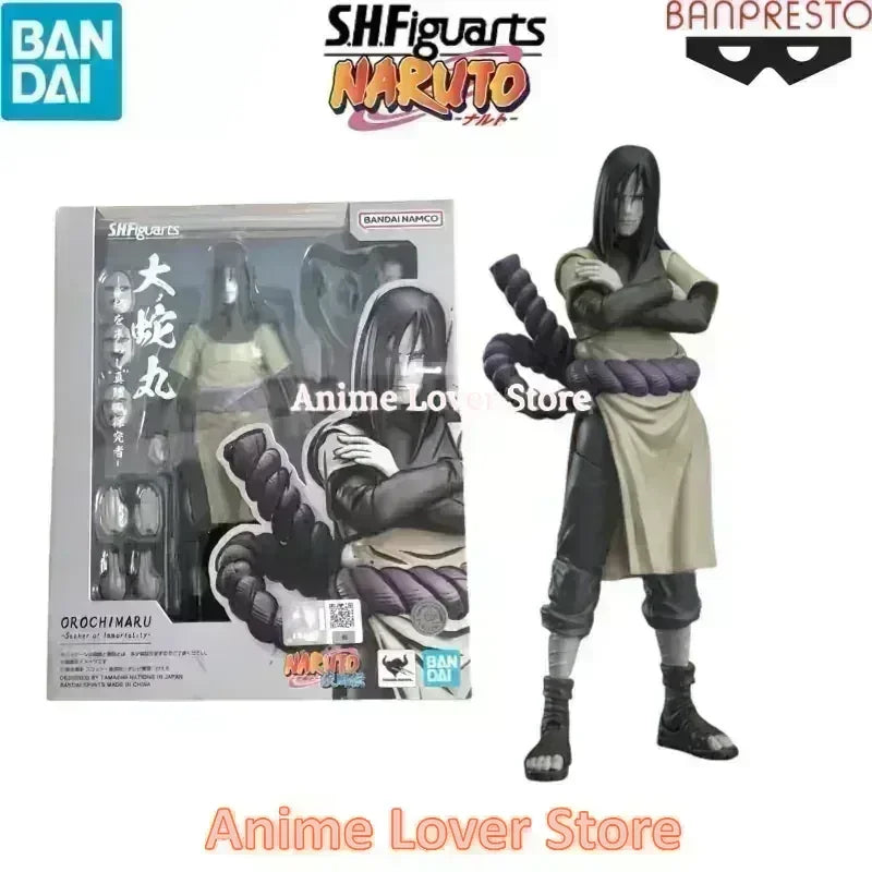 Bandai SHFiguarts SHF Naruto Uzumaki Naruto Uchiha Sasuke Madara Haruno Sakura Hatake Kakashi Jiraiya Orochimaru Anime Figures
