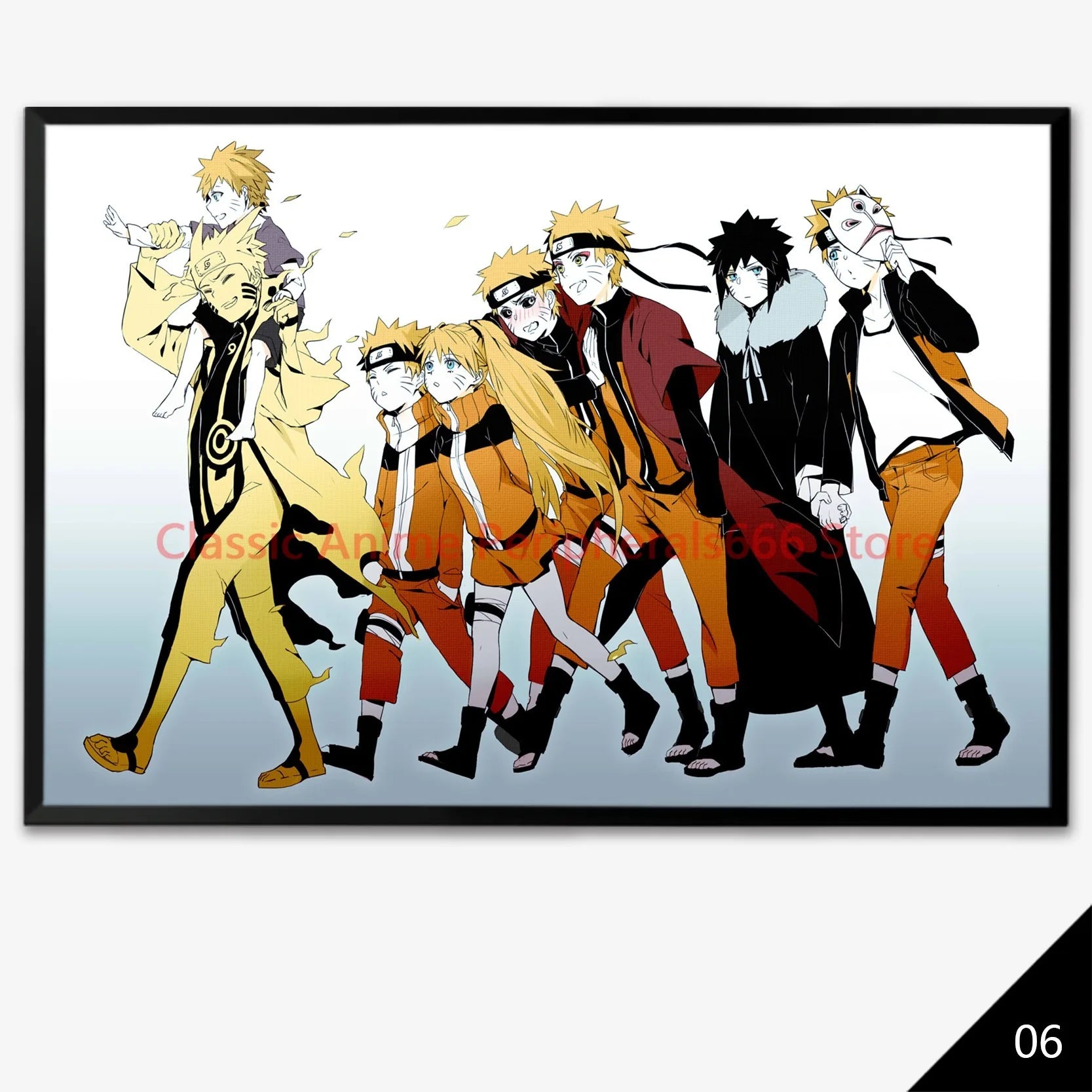 Naruto Hang Up Posters, Family Photos, Decorative Paintings, Naruto Sasuke, Organizes Children's Room Anime, Bedroom Murals, Etc