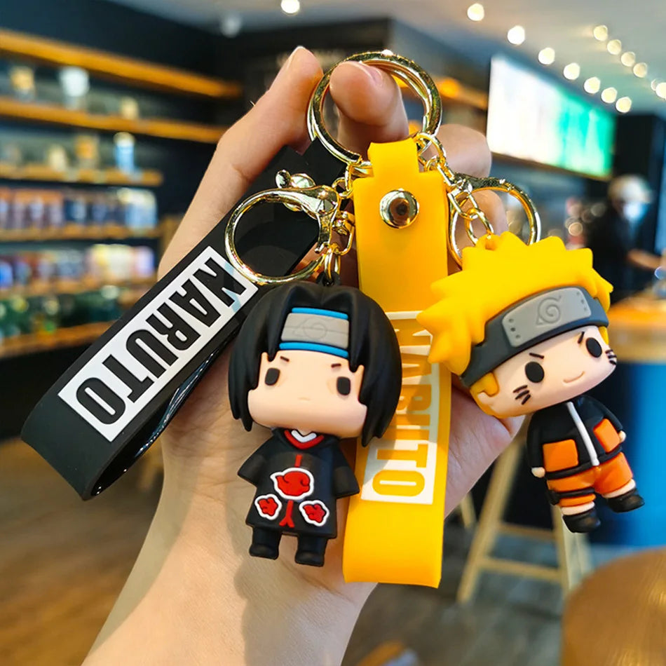 Naruto Cute Doll Pendant Anime Figures Kawaii Uzumaki Q Version Naruto Backpack Keychain Bag Keyring Pendant Birthday Gifts