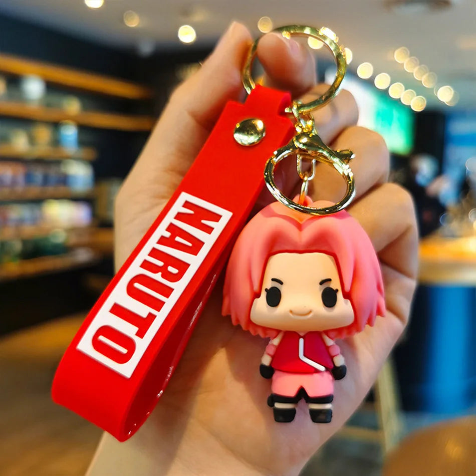 Naruto Cute Doll Pendant Anime Figures Kawaii Uzumaki Q Version Naruto Backpack Keychain Bag Keyring Pendant Birthday Gifts