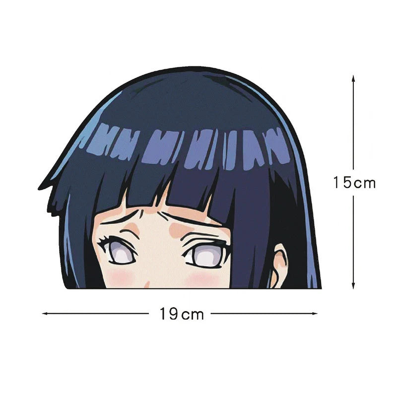 Naruto Peek Sticker Diffuse Sticker Paper Sasuke Car Sticker Waterproof Laptop Window PVC Anime Sticker