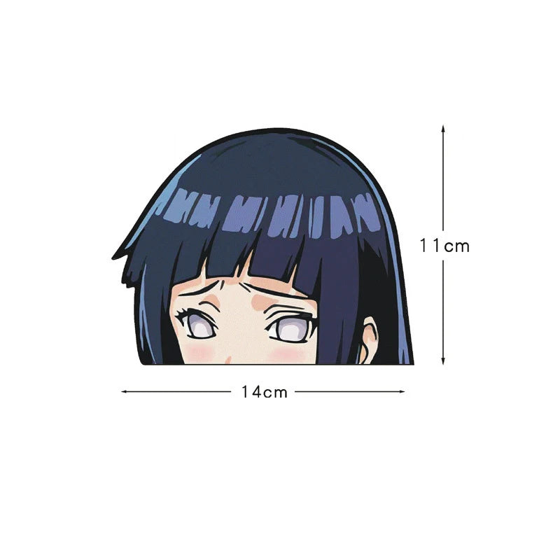 Naruto Peek Sticker Diffuse Sticker Paper Sasuke Car Sticker Waterproof Laptop Window PVC Anime Sticker