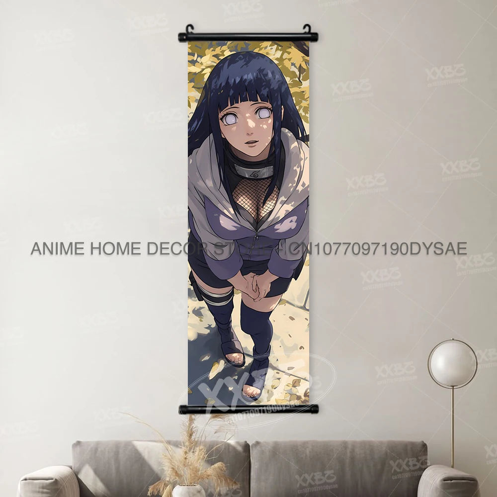 Naruto Posters Scroll Wall Decor Uchiha Itachi Home Pictures Haruno Sakura Anime Hanging Nara Shikamaru Art Paintings Orochimaru