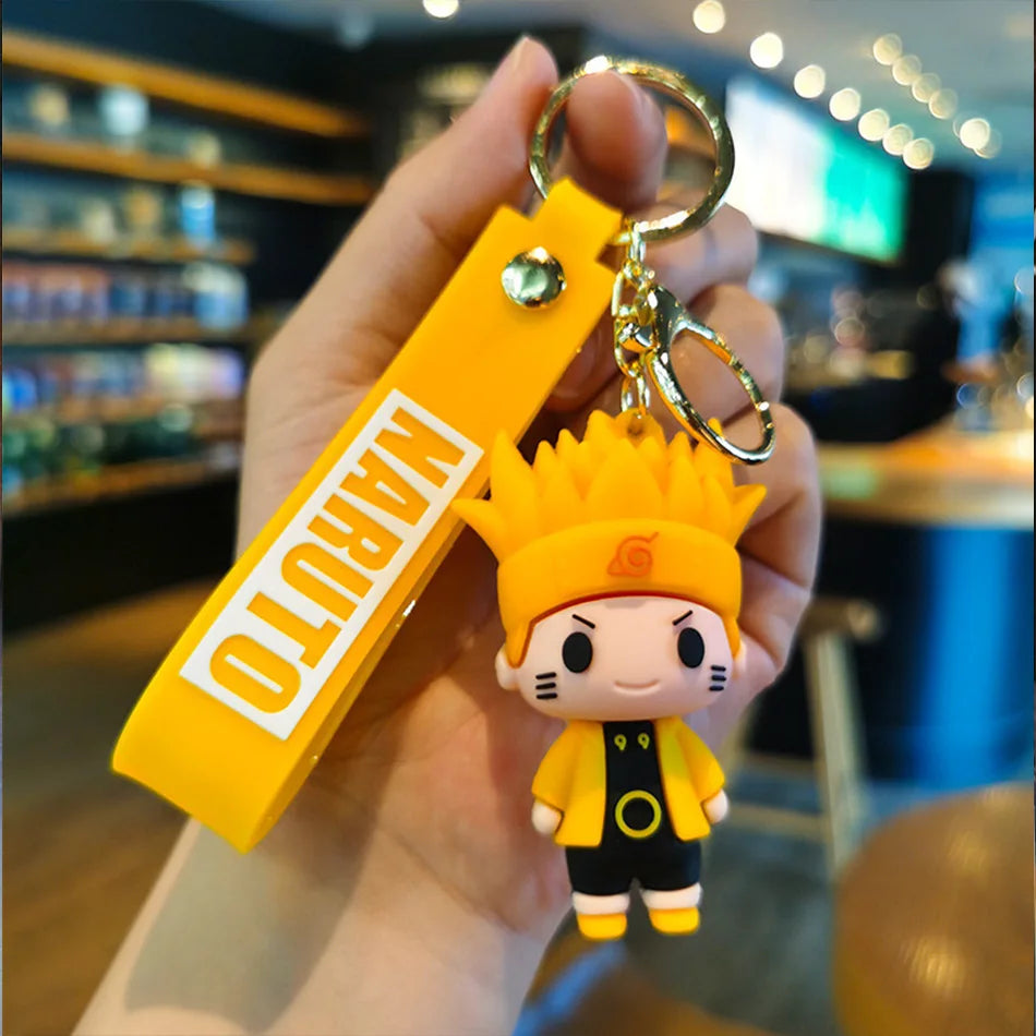 Naruto Cute Doll Pendant Anime Figures Kawaii Uzumaki Q Version Naruto Backpack Keychain Bag Keyring Pendant Birthday Gifts