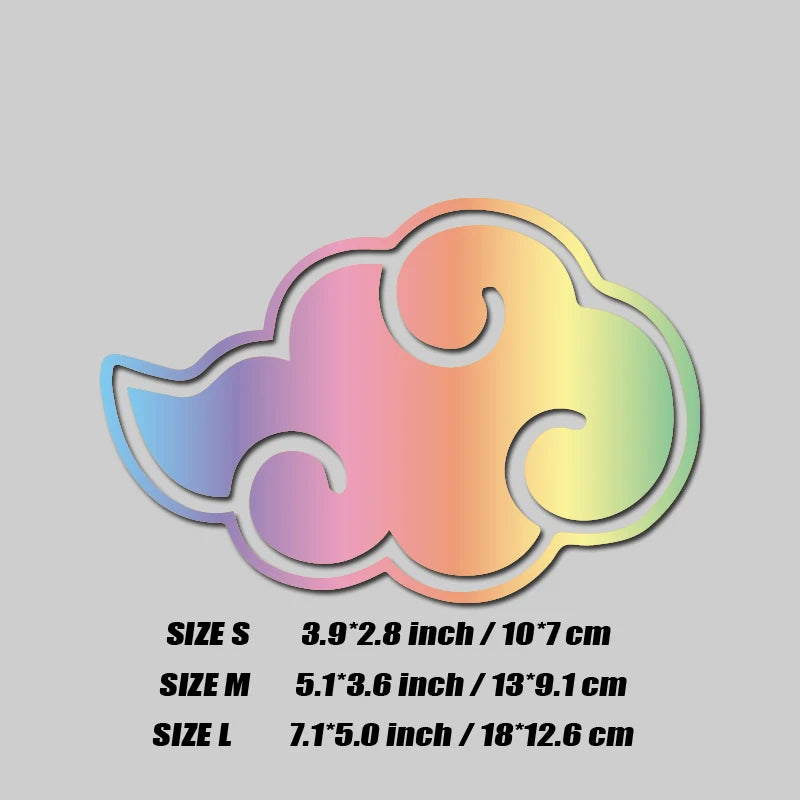 Akatsuki's Auspicious Clouds decal，for anime fans&lovers,creative&funny with high quality for car trucks motorcycles &laptops