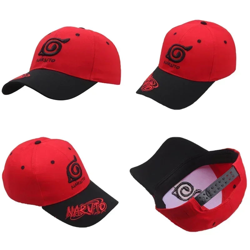 Unisex Embroidered Baseball Hat Adjustable Sun Visor Hat Uzumaki Akatsuki Duck Tongue Anime Cosplay