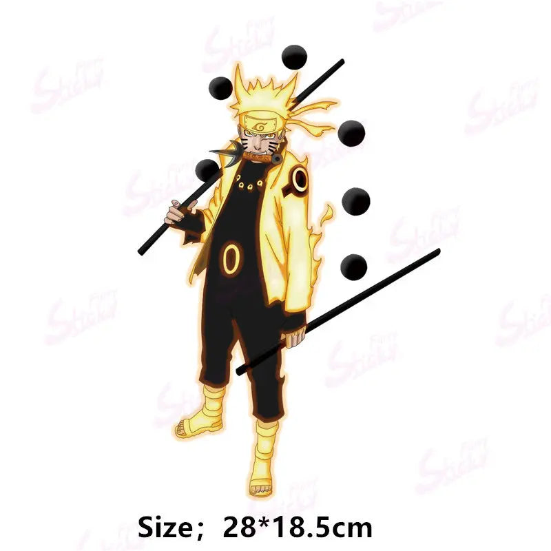 Cool NARUTO Poster Sticker Akatsuki Sasuke Anime Sticker Waterproof Sunscreen Laptop Window Trunk Sticker