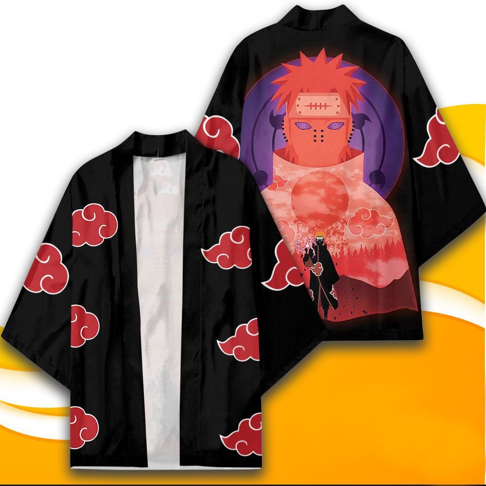 Naruto Anime Peripheral Set Yuori Kimono Jacket Naruto Li Locke Suit Bathrobe Two-Dimensional Cloak Pajamas