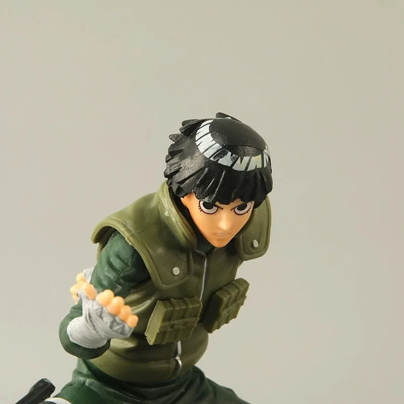 15CM Anime Naruto: Shippūden Rock Lee Naruto Fighting Stance Model Toy Gift Action Figure Famous Battle Scenes