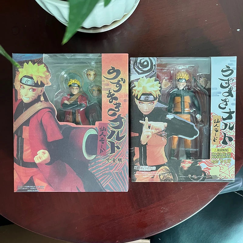 Anime Uzumaki Naruto Figure SHF Fairy Mode Cartoon NARUTO Shippuden 14cm Action Figure Model Joint Movable Toys Birthday Gifts