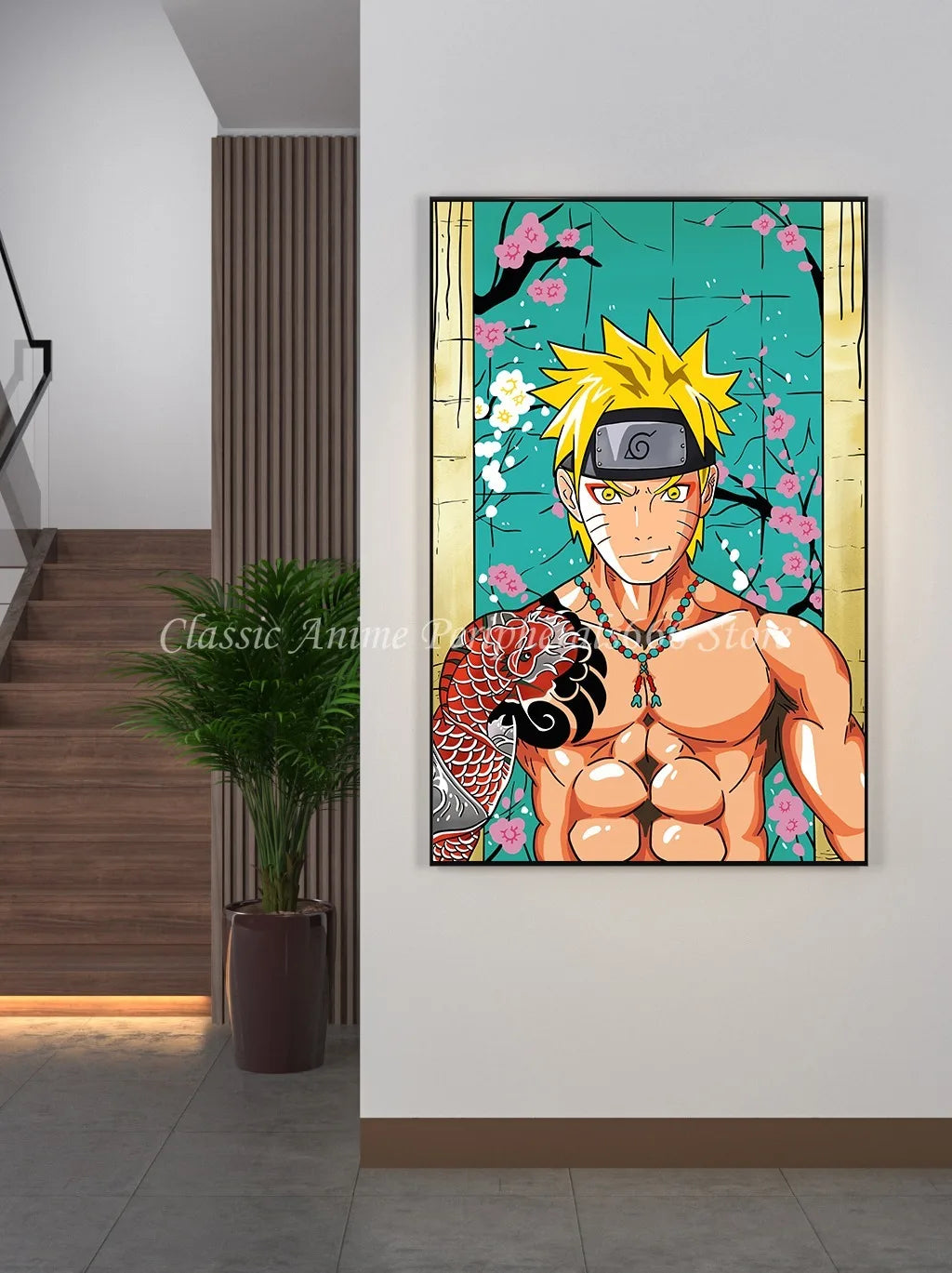 Naruto Anime Decoration Painting Naruto Kakashi Uchiha Itachi Xiao Organizes Posters, Entrance Paintings, Murals