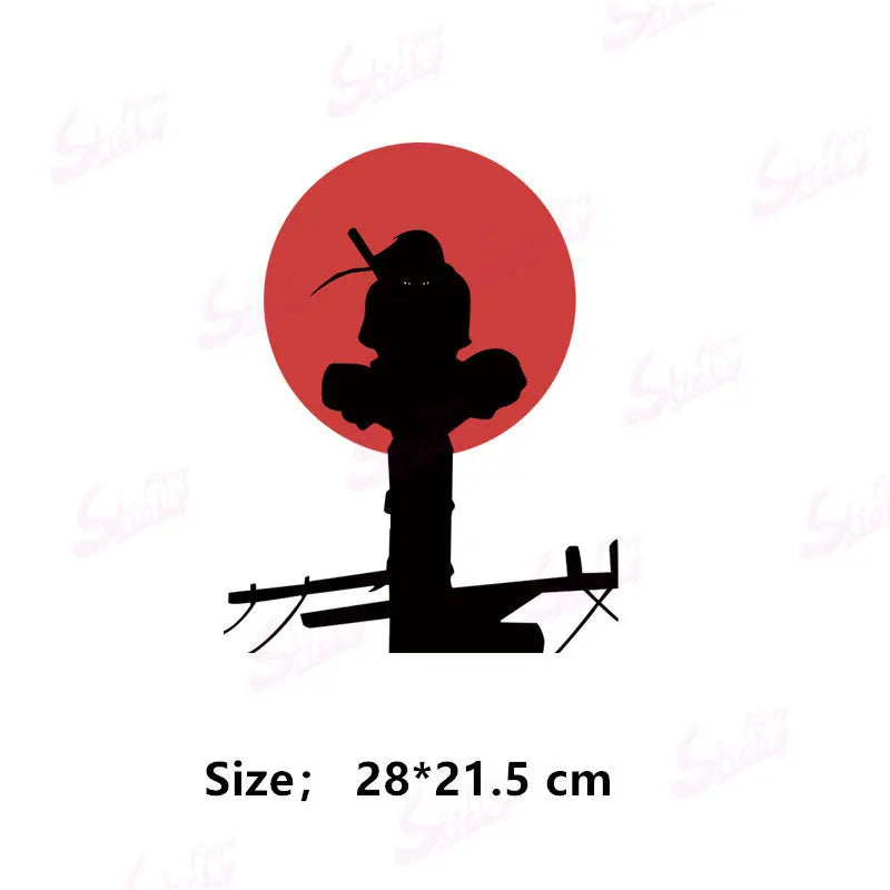 Cool NARUTO Poster Sticker Akatsuki Sasuke Anime Sticker Waterproof Sunscreen Laptop Window Trunk Sticker