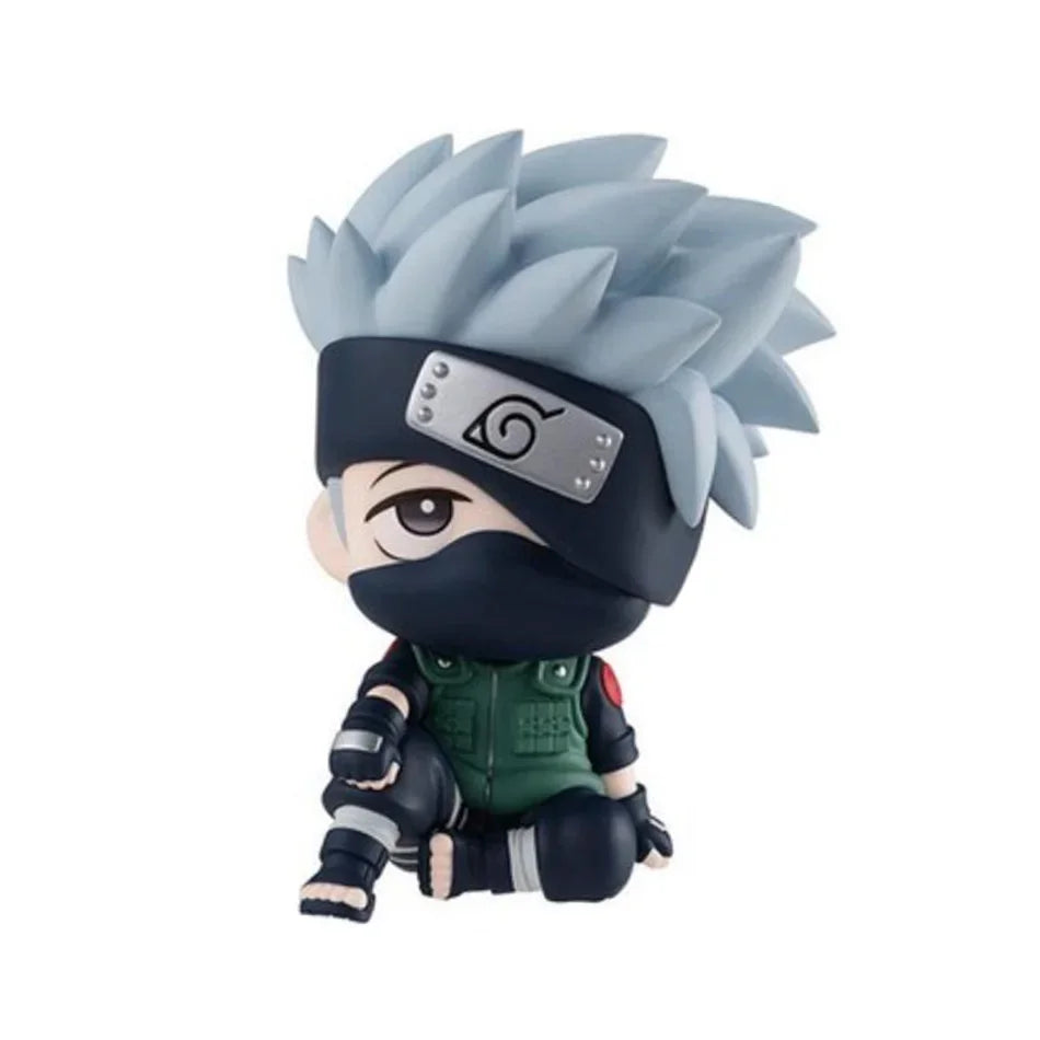 9cm Naruto Anime Figure Kakashi Naruto Action Figure Q Version Kawaii Sasuke Itachi Figurine Car Decoration Collection Model Toy