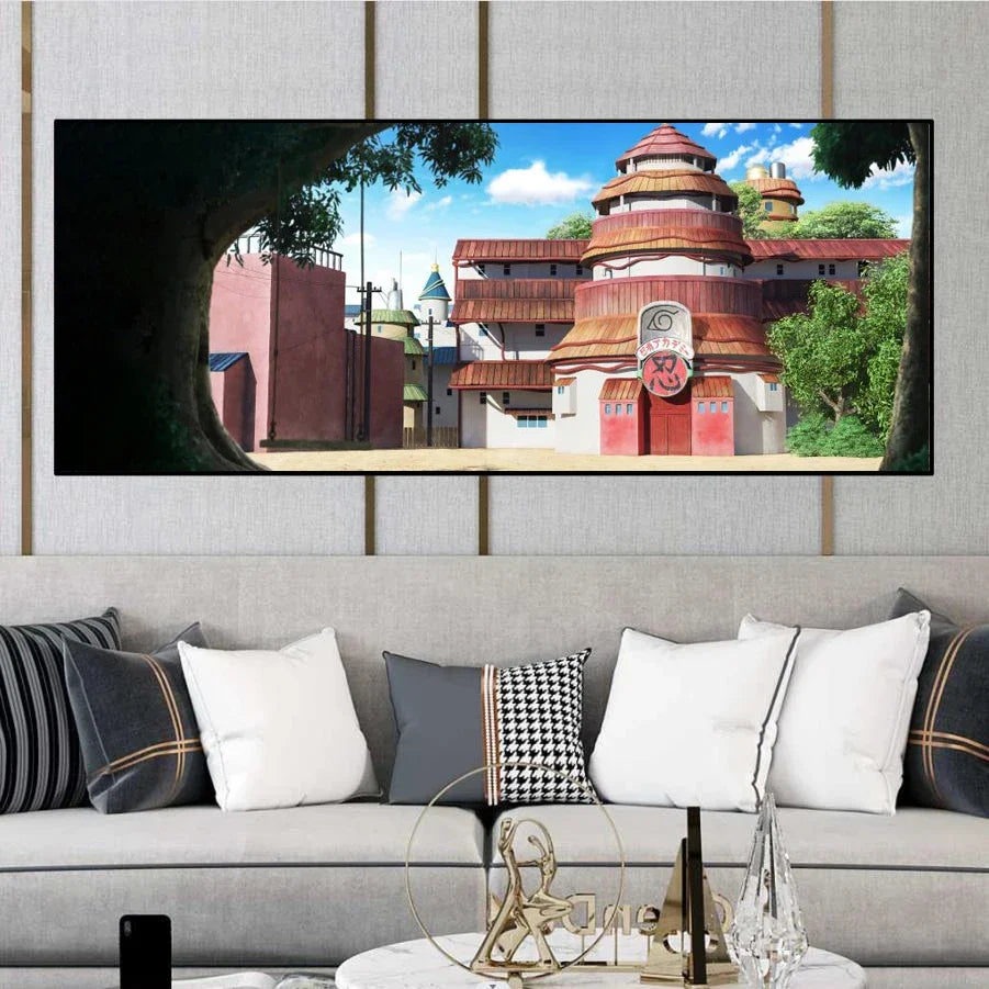 Naruto Family Portrait Decoration Painting Organized By Naruto Sasuke Xiao for Hanging Paintings Kid's Bedroom Bedside Mural