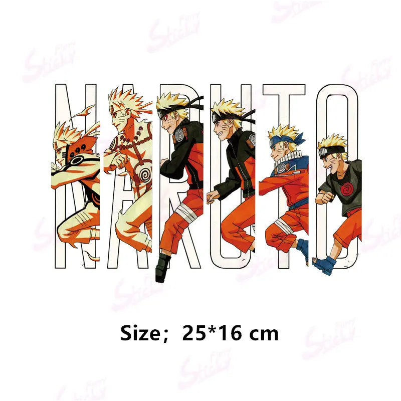 Cool NARUTO Poster Sticker Akatsuki Sasuke Anime Sticker Waterproof Sunscreen Laptop Window Trunk Sticker