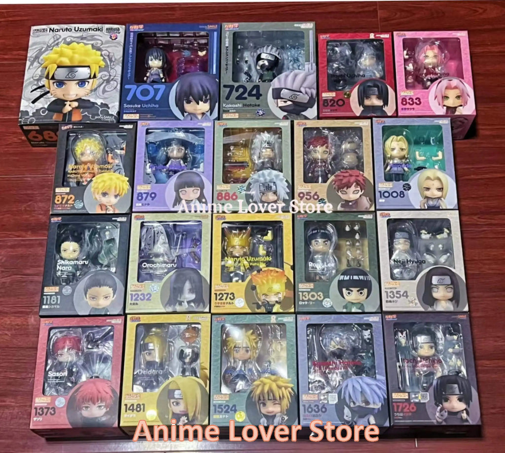 Good Smile Nendoroid  Naruto GSC Gaara Naruto Uzumaki Sasuke Orochimaru Itachi Jiraiya Kakashi Madara Rock Lee Anime Figure Toys
