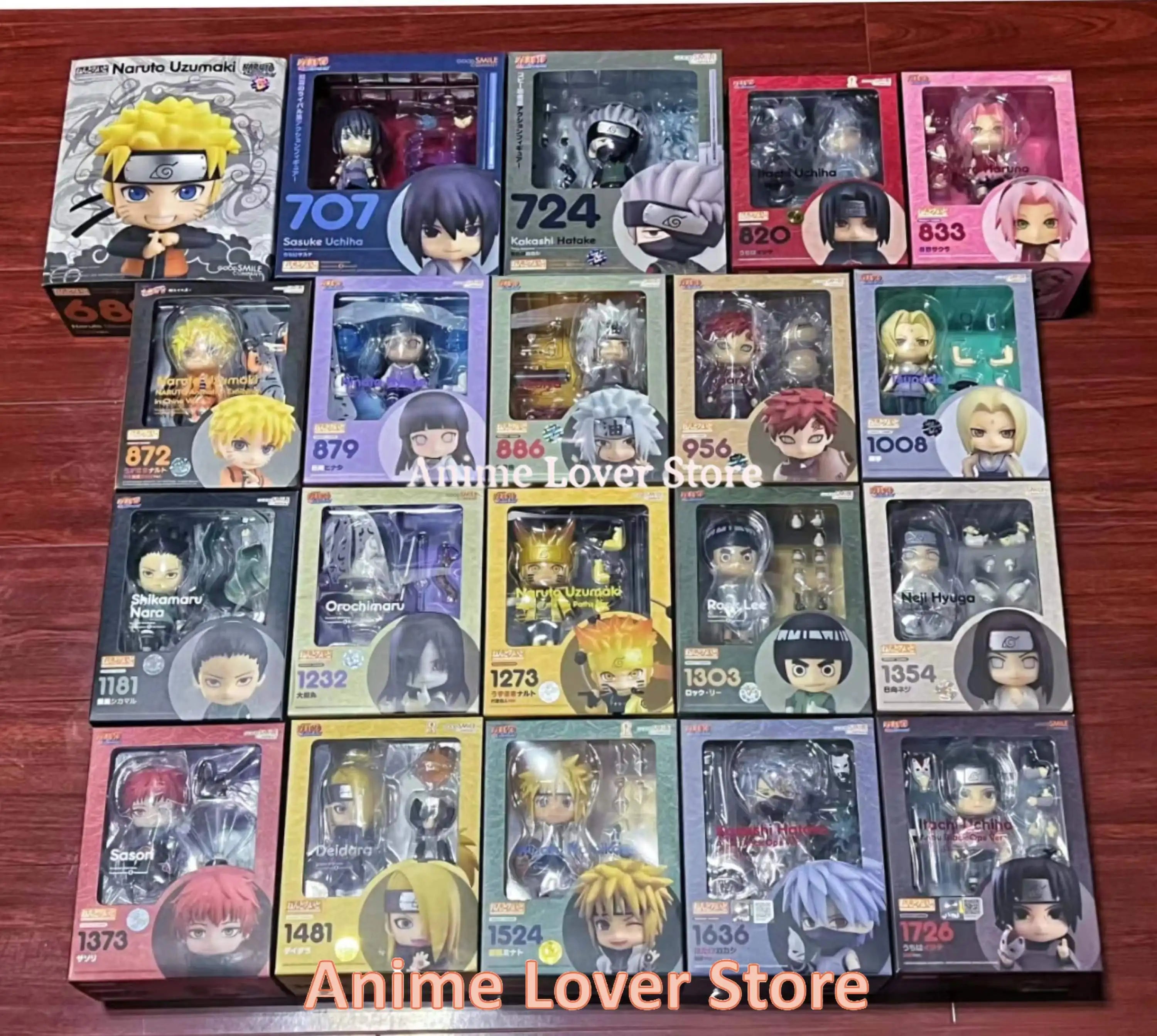 Good Smile Nendoroid  Naruto GSC Gaara Naruto Uzumaki Sasuke Orochimaru Itachi Jiraiya Kakashi Madara Rock Lee Anime Figure Toys