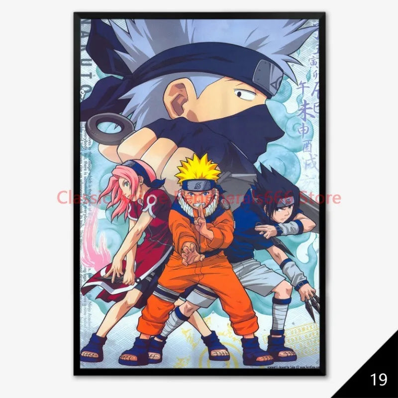 Naruto Hang Up Posters, Family Photos, Decorative Paintings, Naruto Sasuke, Organizes Children's Room Anime, Bedroom Murals, Etc