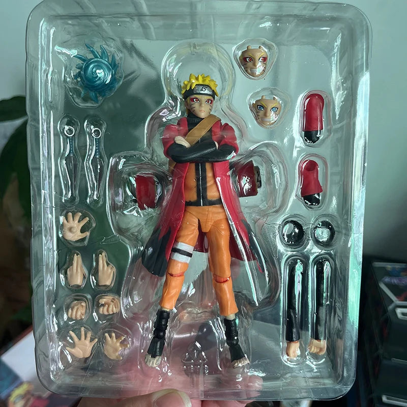 Anime Uzumaki Naruto Figure SHF Fairy Mode Cartoon NARUTO Shippuden 14cm Action Figure Model Joint Movable Toys Birthday Gifts