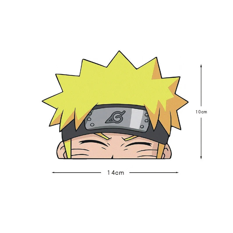 Naruto Peek Sticker Diffuse Sticker Paper Sasuke Car Sticker Waterproof Laptop Window PVC Anime Sticker