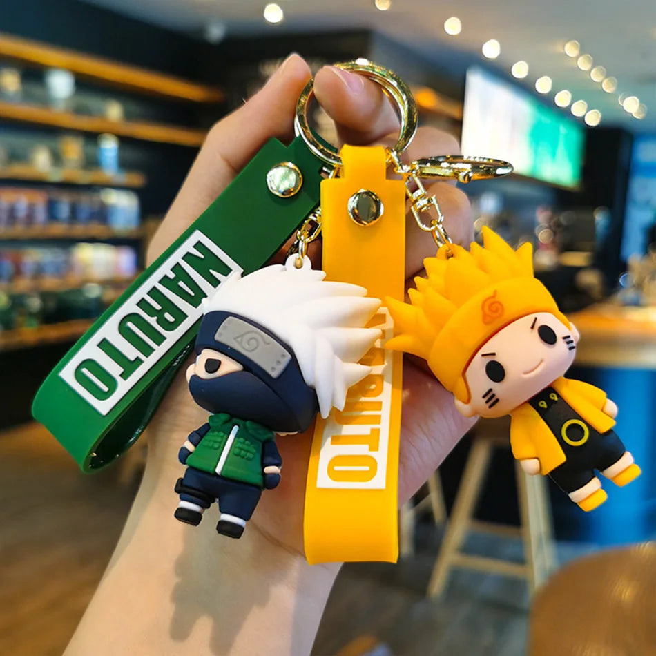 Naruto Cute Doll Pendant Anime Figures Kawaii Uzumaki Q Version Naruto Backpack Keychain Bag Keyring Pendant Birthday Gifts