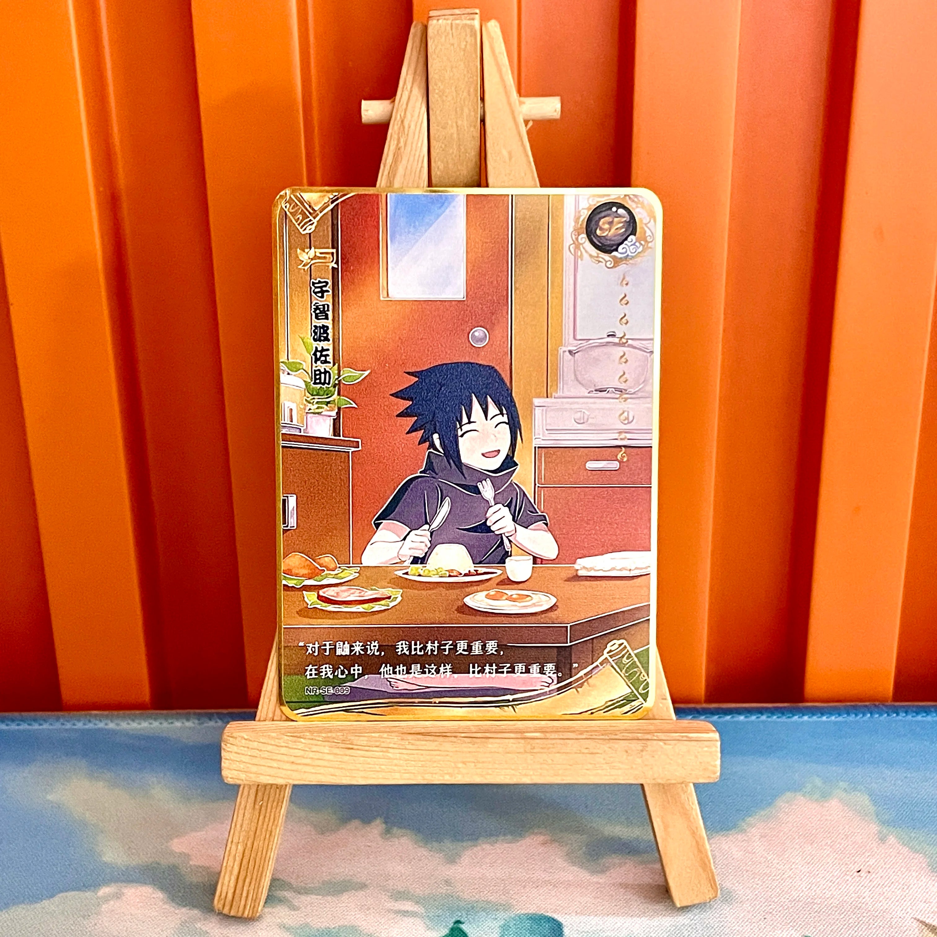 Naruto Uzumaki Jiraiya Sasuke Uchiha SE Metal Card Anime Collection Cards Kids Toy Gift