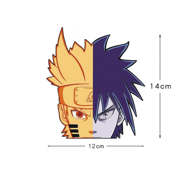 Naruto Peek Sticker Diffuse Sticker Paper Sasuke Car Sticker Waterproof Laptop Window PVC Anime Sticker