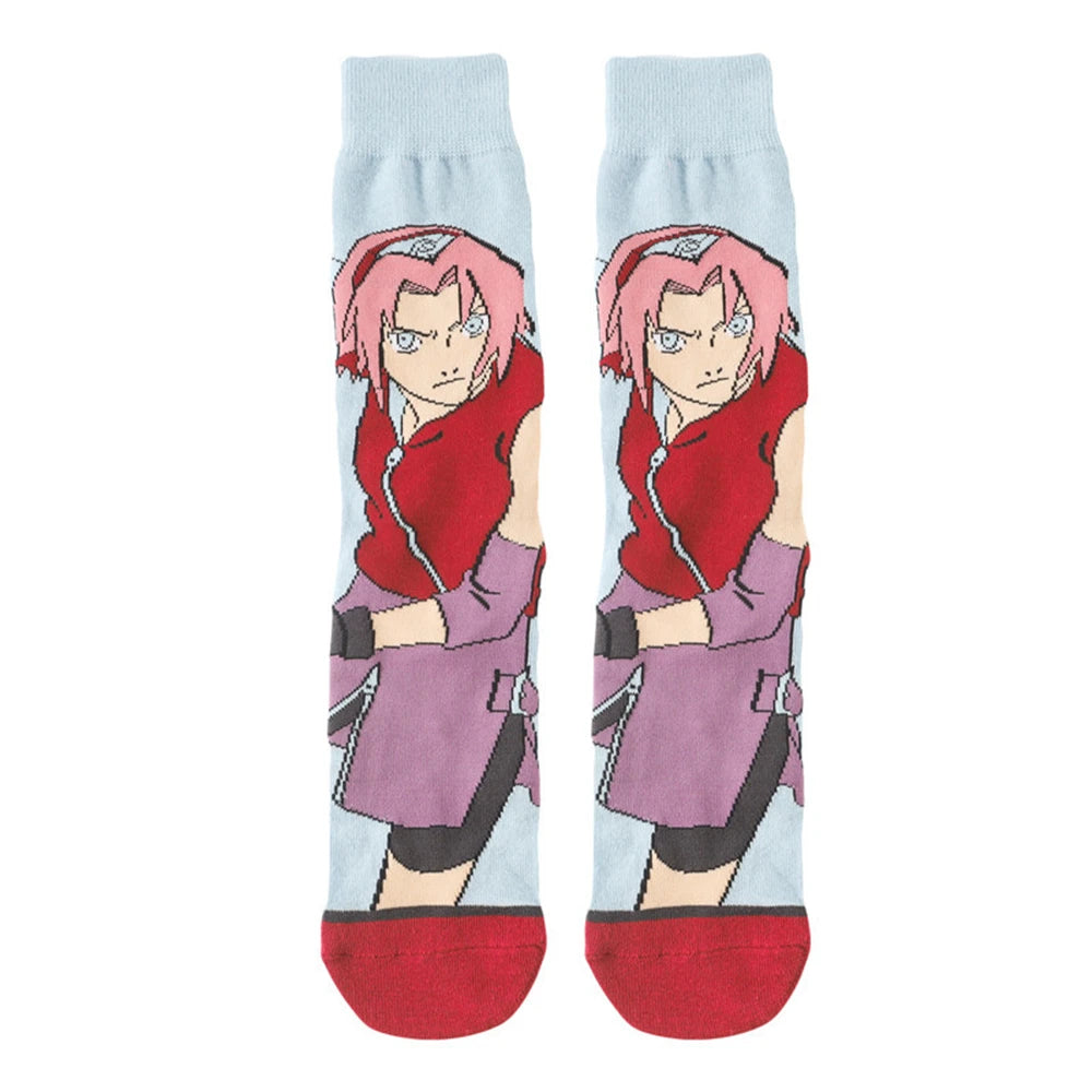 Anime Uzumaki NARUTO Uchiha Sasuke Haruno Sakura Itachi Jiraiya Socks Cosplay Adult Unisex Clothing Sock Accessories Props