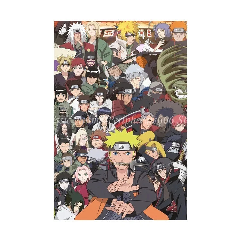 Naruto Anime Decoration Painting Naruto Kakashi Uchiha Itachi Xiao Organizes Posters, Entrance Paintings, Murals