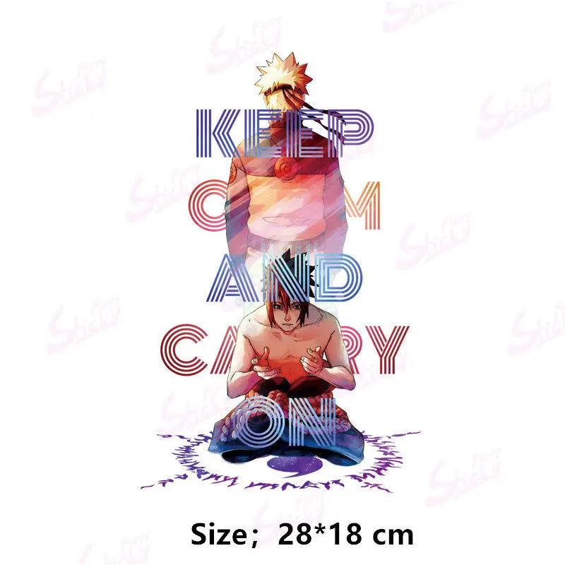 Cool NARUTO Poster Sticker Akatsuki Sasuke Anime Sticker Waterproof Sunscreen Laptop Window Trunk Sticker