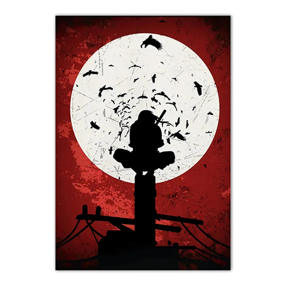 Naruto Poster Japanese Anime Naruto Sasuke HD Decorative Painting Frameless Canvas Painting Home Wall Decoration