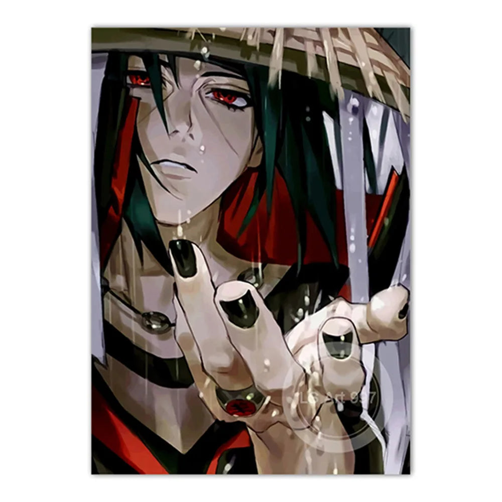 Naruto Poster Japanese Anime Naruto Sasuke HD Decorative Painting Frameless Canvas Painting Home Wall Decoration