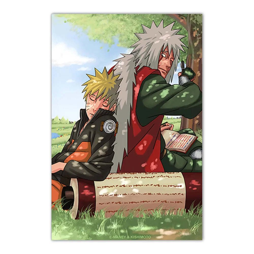 Naruto Poster Japanese Anime Naruto Sasuke HD Decorative Painting Frameless Canvas Painting Home Wall Decoration