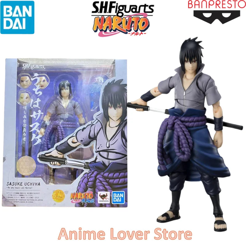 Bandai SHFiguarts SHF Naruto Uzumaki Naruto Uchiha Sasuke Madara Haruno Sakura Hatake Kakashi Jiraiya Orochimaru Anime Figures