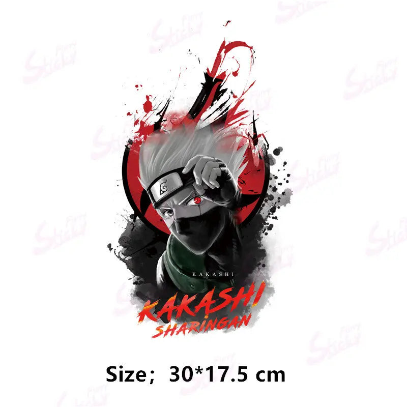 Cool NARUTO Poster Sticker Akatsuki Sasuke Anime Sticker Waterproof Sunscreen Laptop Window Trunk Sticker