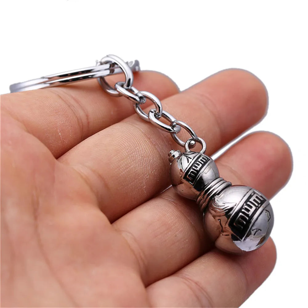 Anime Gaara Gourd Konoha Ninja Love Logo Sasuke Uchiha Keychain Key Ring Holder Action Figure Cosplay Toys