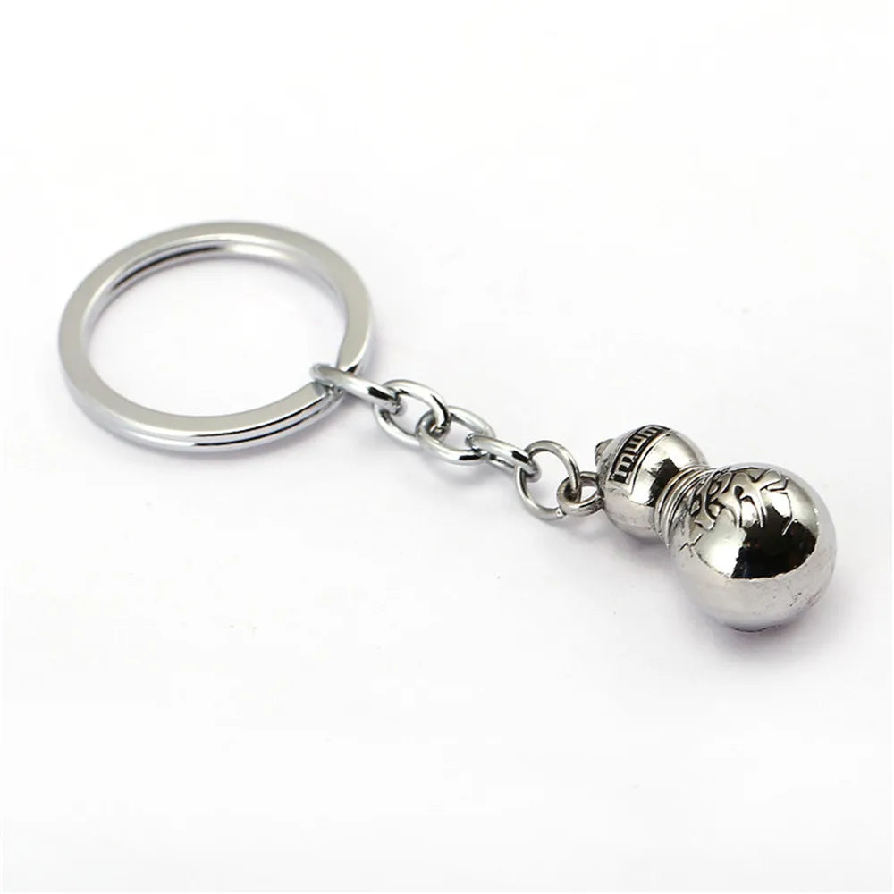 Anime Gaara Gourd Konoha Ninja Love Logo Sasuke Uchiha Keychain Key Ring Holder Action Figure Cosplay Toys