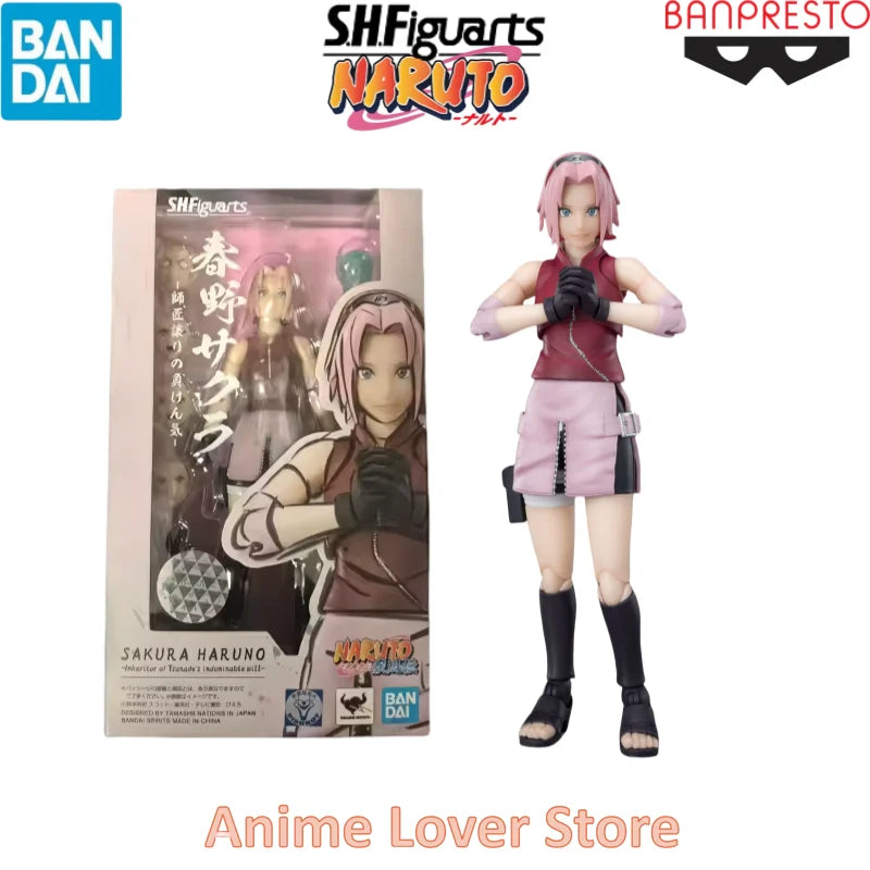 Bandai SHFiguarts SHF Naruto Uzumaki Naruto Uchiha Sasuke Madara Haruno Sakura Hatake Kakashi Jiraiya Orochimaru Anime Figures