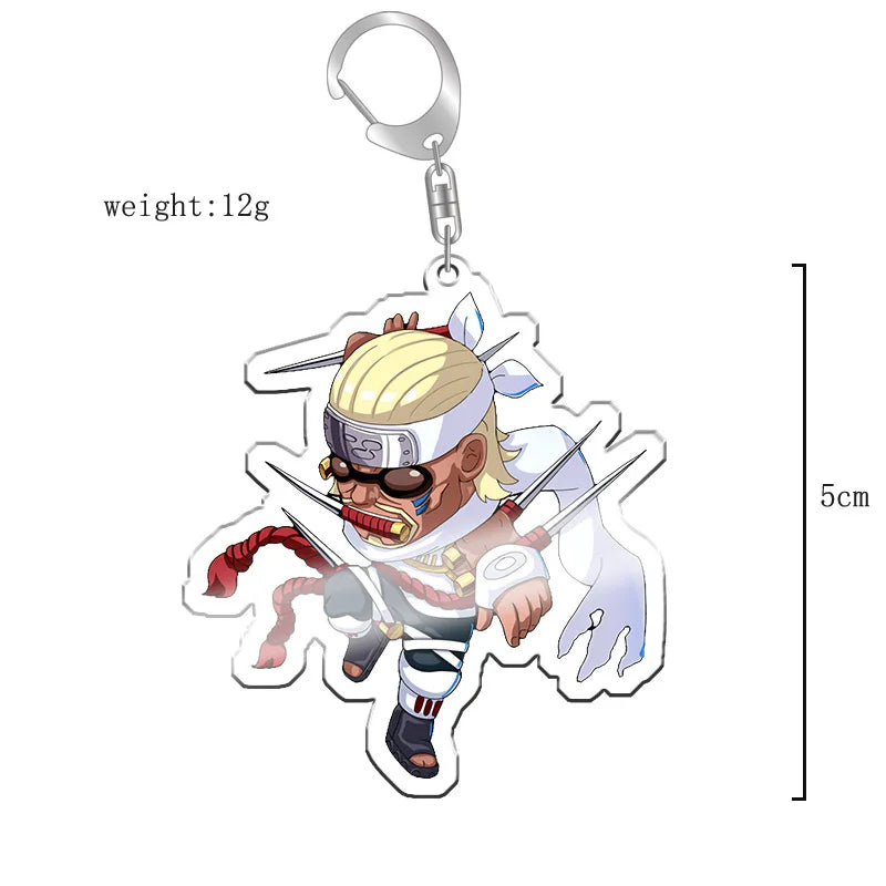 40Style Uzumaki Uchiha Sakura Gaara Obito Itachi Madara Hatake Kakashi Anime Figures Acrylic Keychains Fans Gift